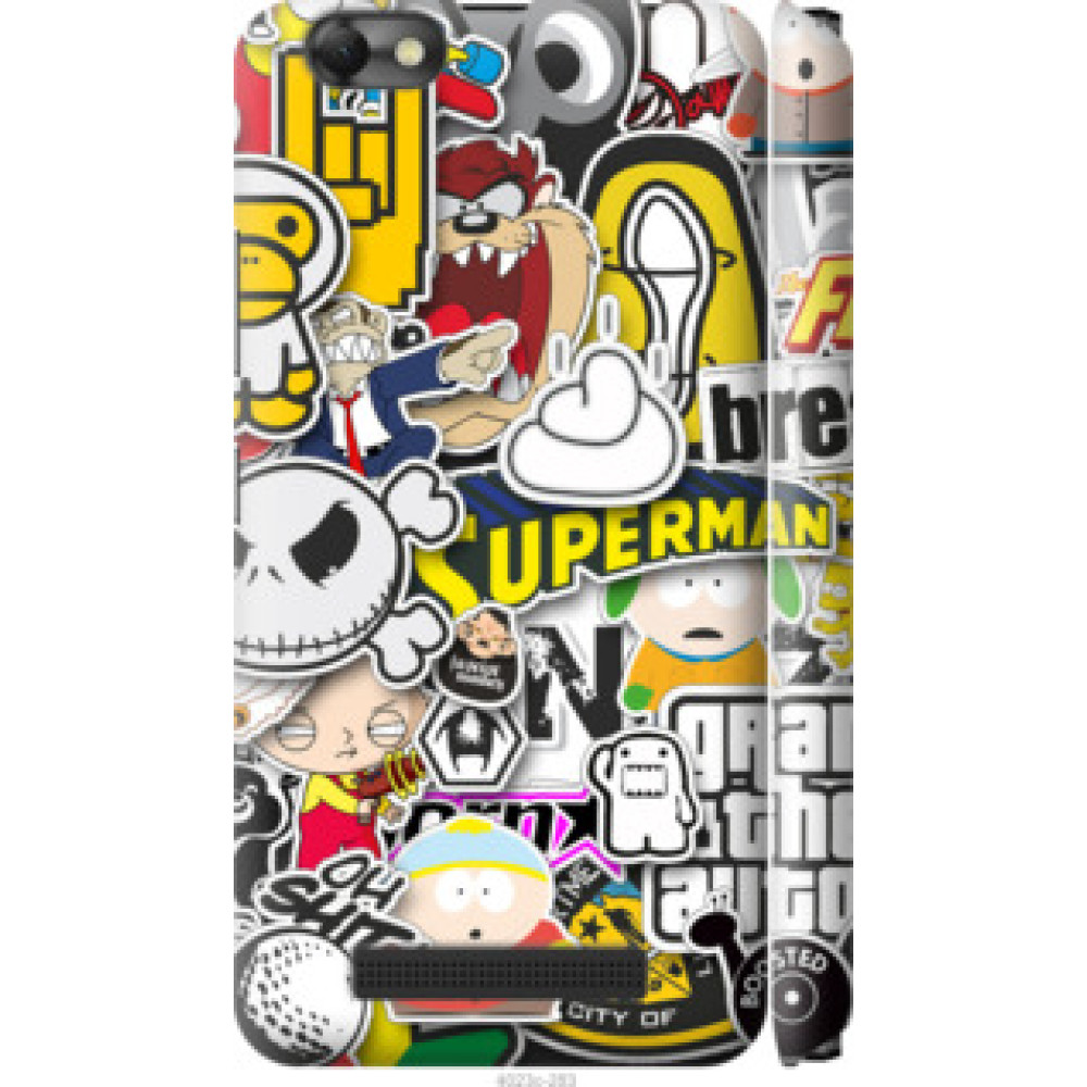 Чехол на Lenovo Vibe C A2020 Popular logos (4023c-283)