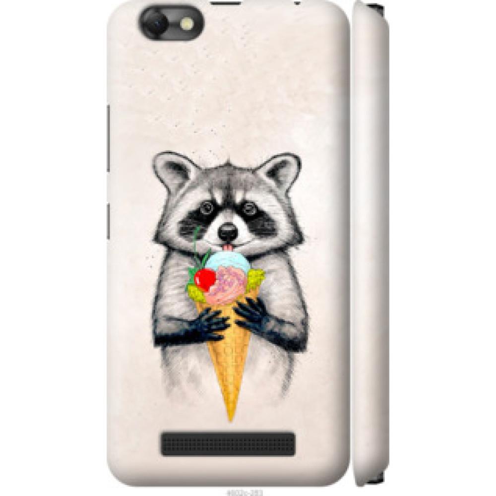 Чехол на Lenovo Vibe C A2020 Енотик с мороженым (4602c-283)