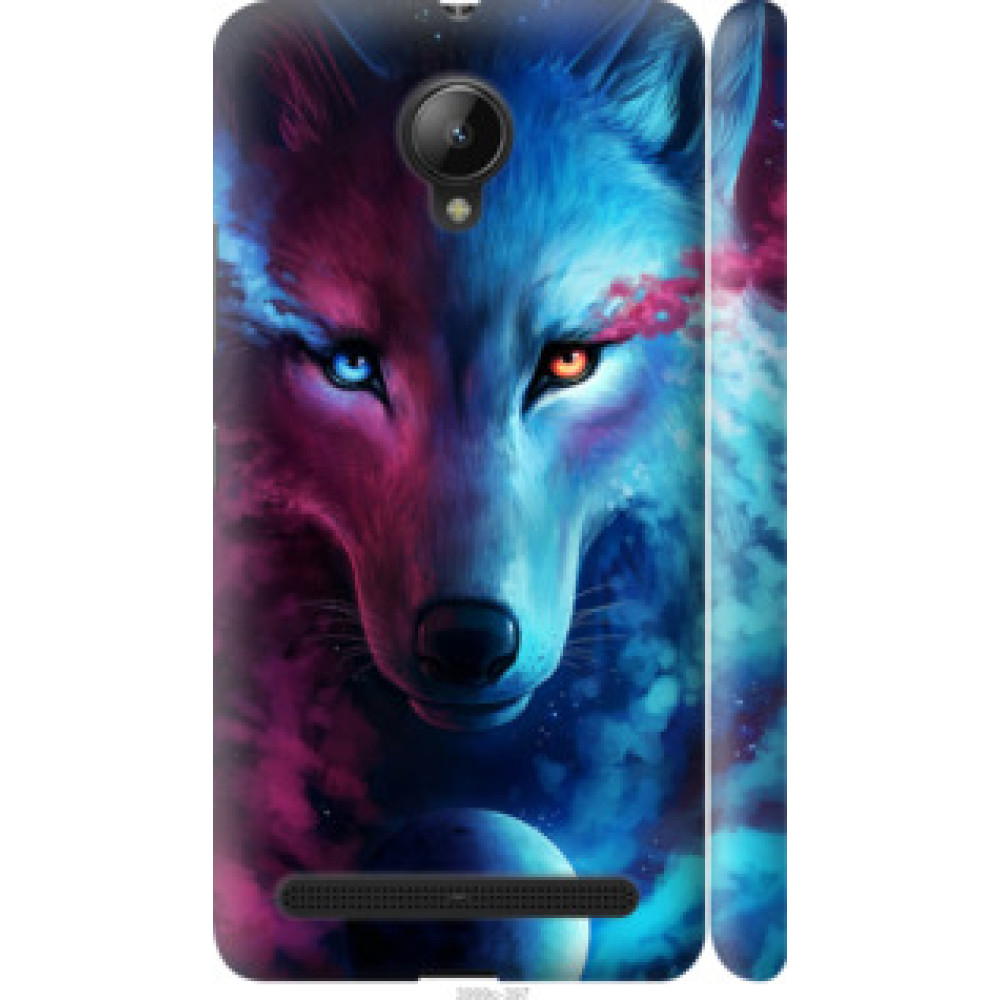 Чехол на Lenovo Vibe C2 Арт-волк (3999c-397)