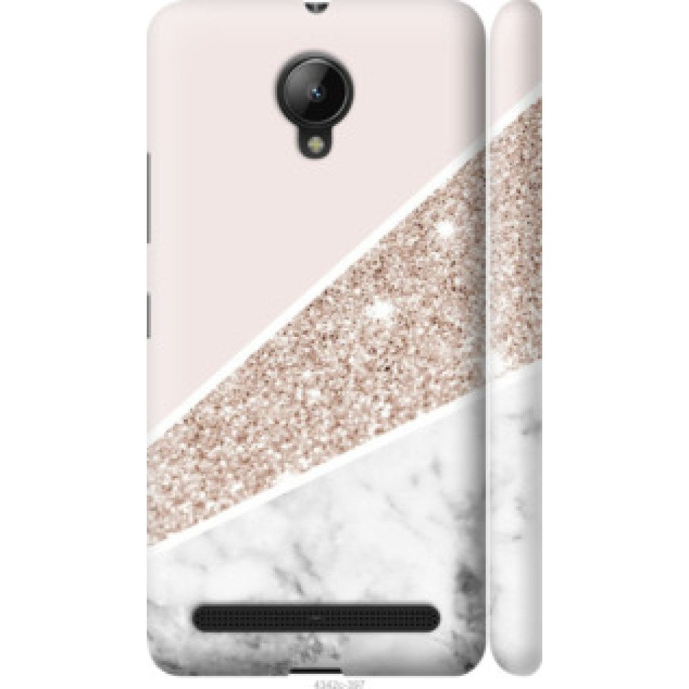 Чехол на Lenovo Vibe C2 Пастельный мрамор (4342c-397)