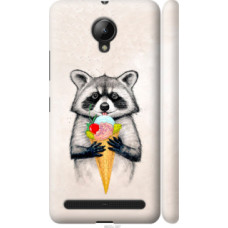 Чехол на Lenovo Vibe C2 Енотик с мороженым (4602c-397)