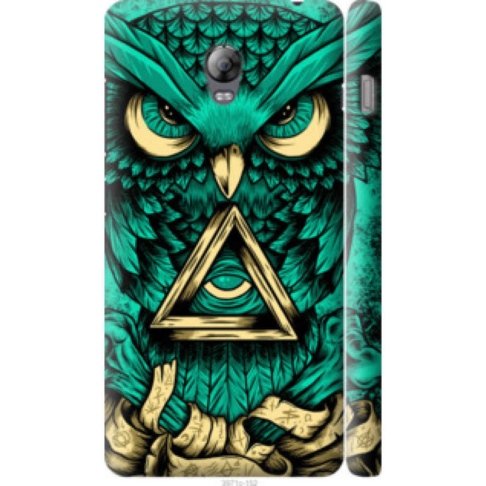 Чехол на Lenovo Vibe P1 Сова Арт-тату (3971c-152)