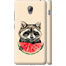 Чехол на Lenovo Vibe P1 Енотик с арбузом (4605c-152)