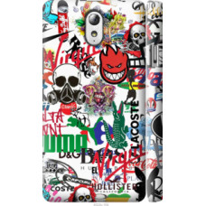 Чехол на Lenovo Vibe P1m Many different logos (4022c-154)