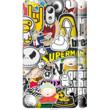 Чехол на Lenovo Vibe P1m Popular logos (4023c-154)