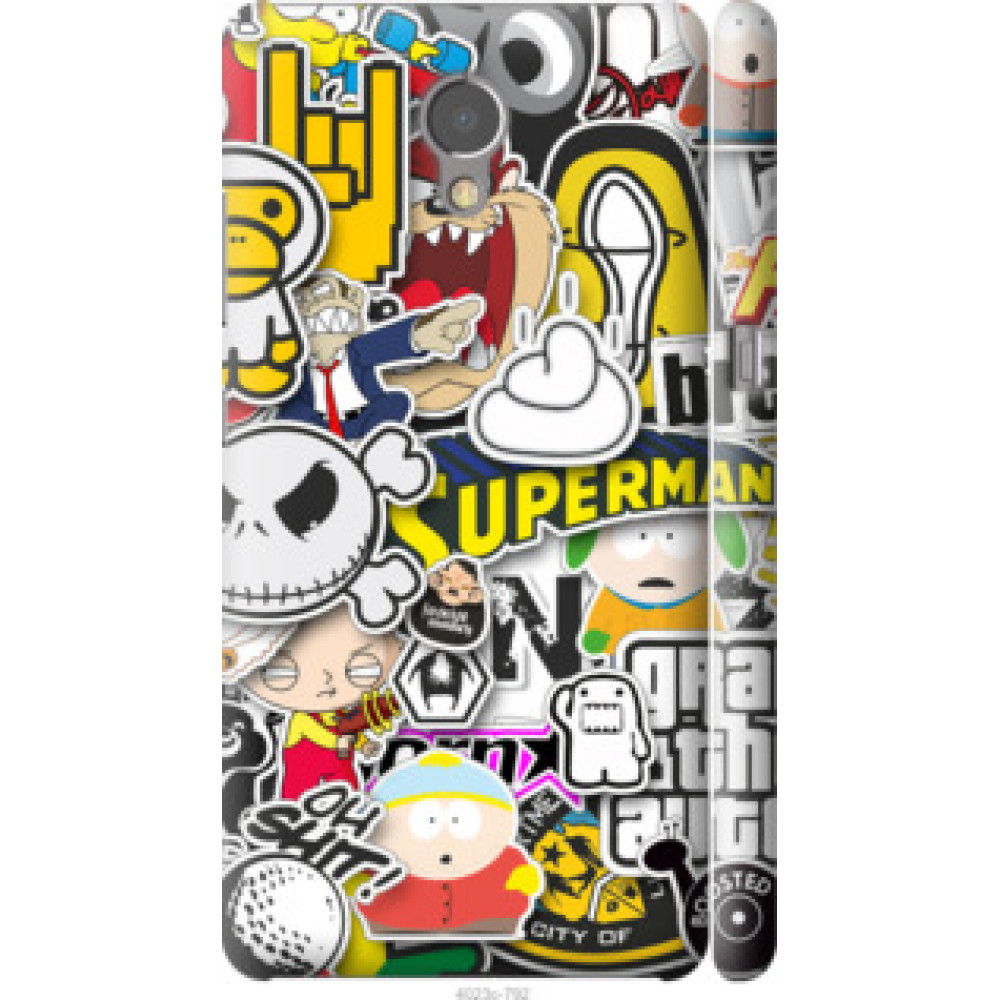 Чехол на Lenovo Vibe P2 Popular logos (4023c-792)