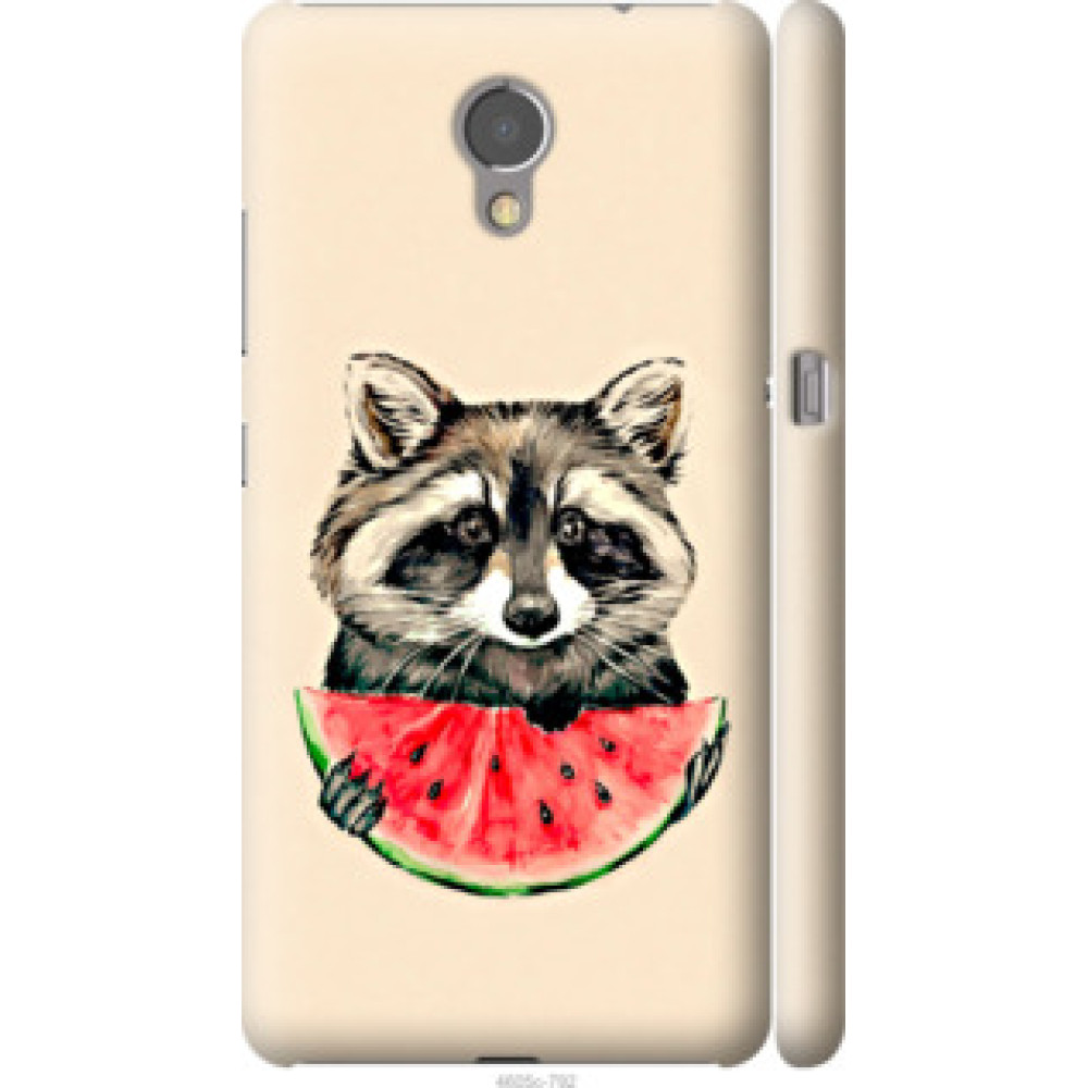 Чехол на Lenovo Vibe P2 Енотик с арбузом (4605c-792)