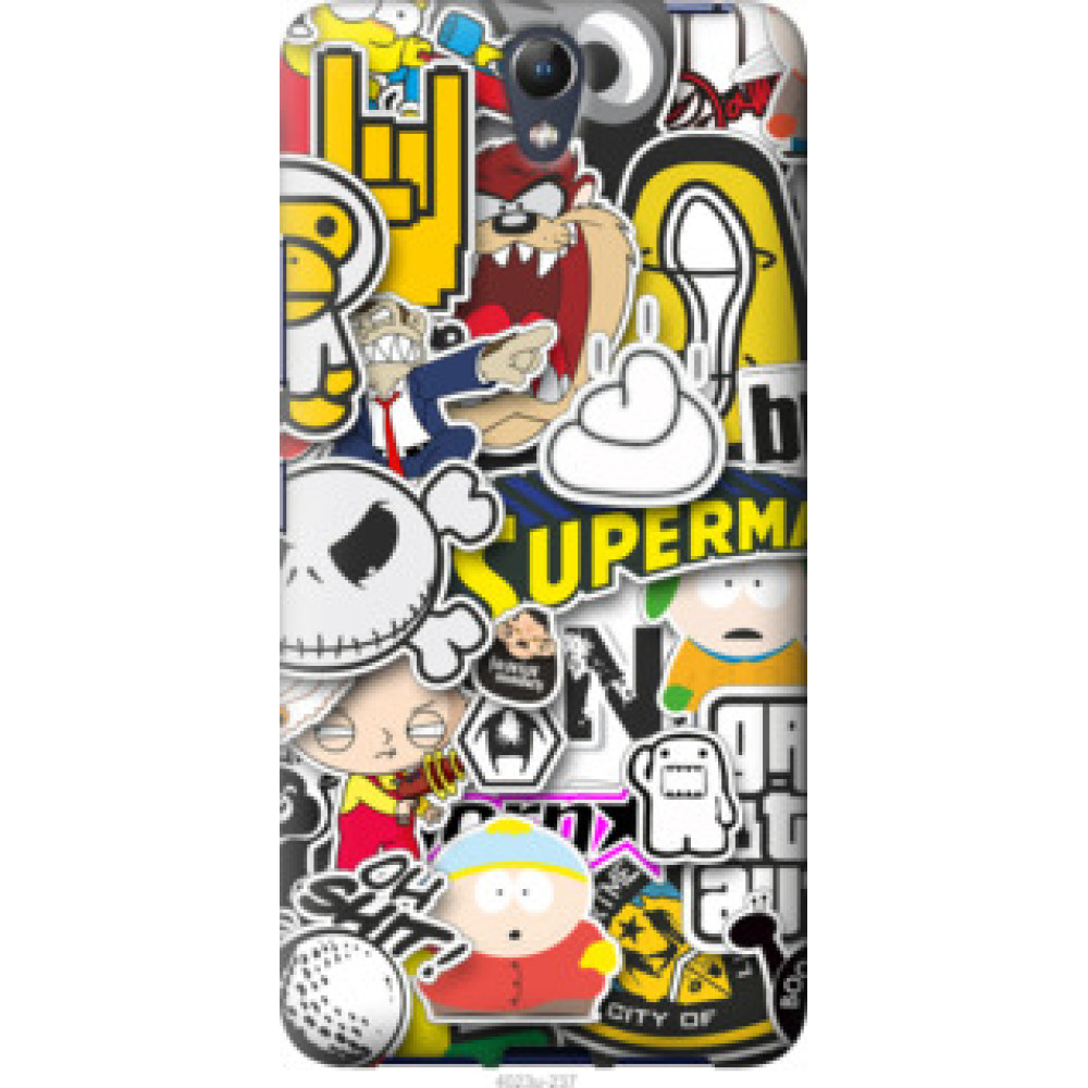 Чехол на Lenovo Vibe S1 Popular logos (4023u-237)