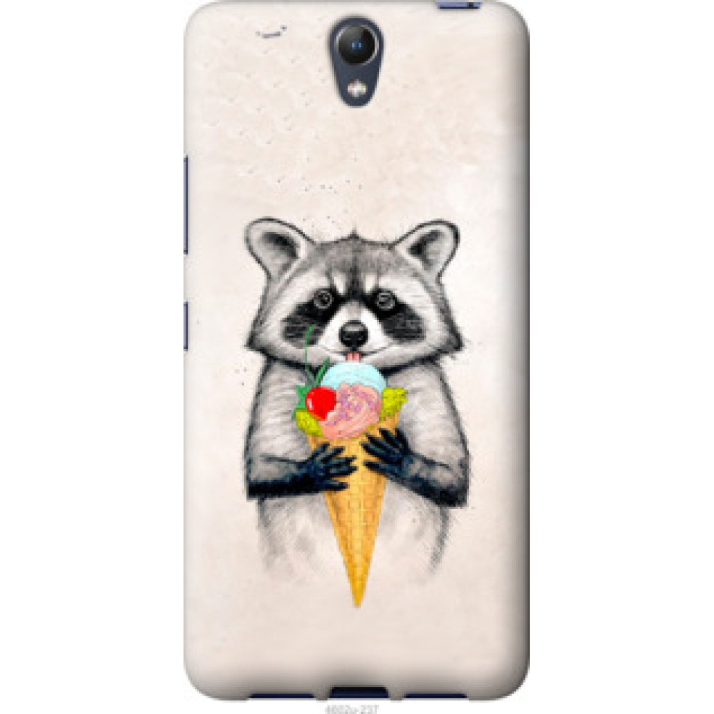 Чехол на Lenovo Vibe S1 Енотик с мороженым (4602u-237)