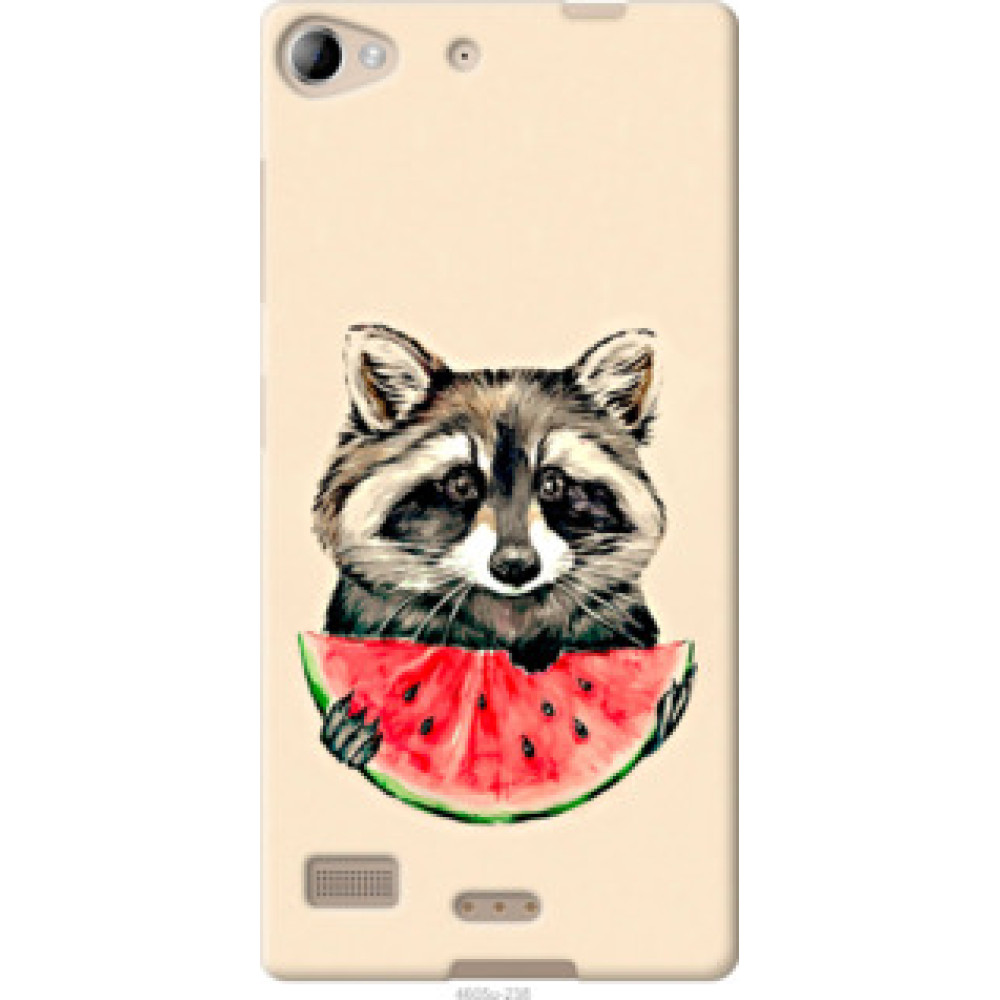 Чехол на Lenovo Vibe X2 Енотик с арбузом (4605u-238)