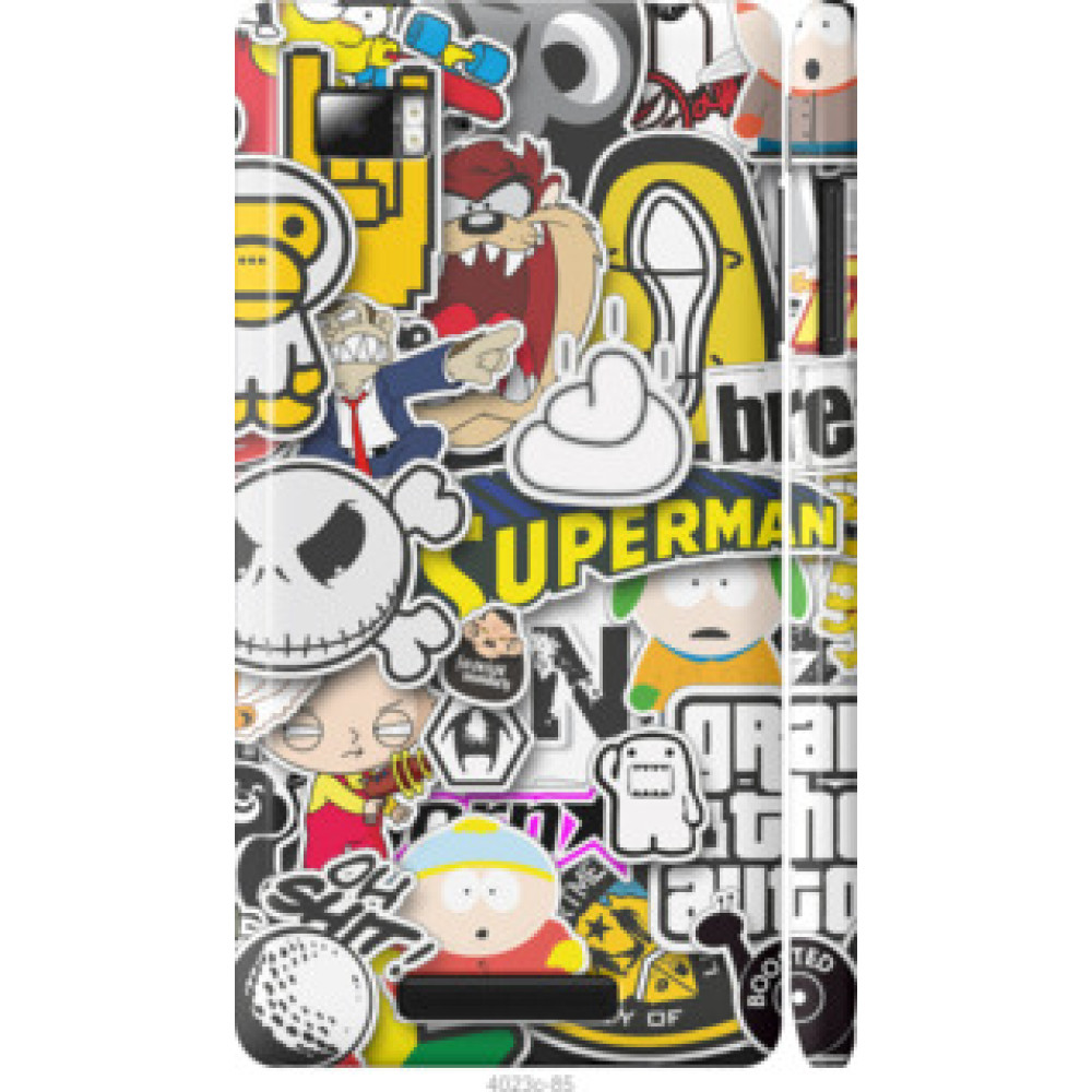 Чехол на Lenovo Vibe Z K910 Popular logos (4023c-85)