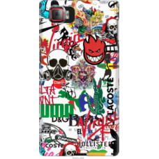 Чехол на Lenovo Vibe Z2 Pro k920 Many different logos (4022u-284)