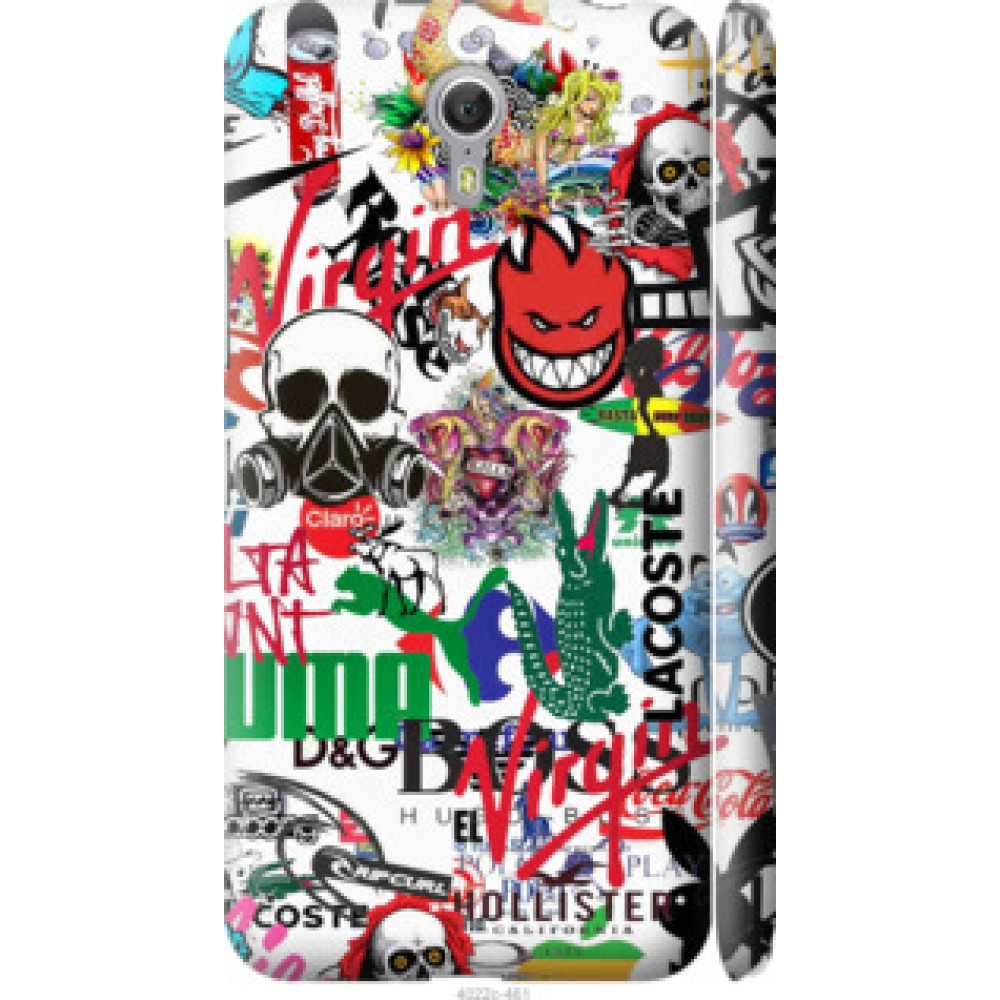 Чехол на Lenovo ZUK Z1 Many different logos (4022c-461)