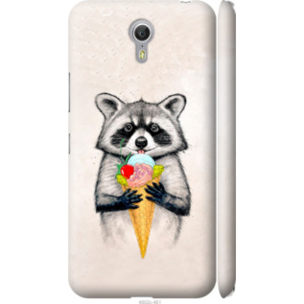 Чехол на Lenovo ZUK Z1 Енотик с мороженым (4602c-461)