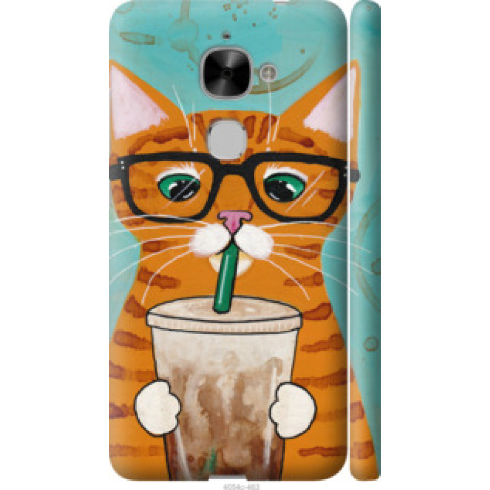 Чехол на LeTV LeEco Le 2 X620 Зеленоглазый кот в очках (4054c-463)