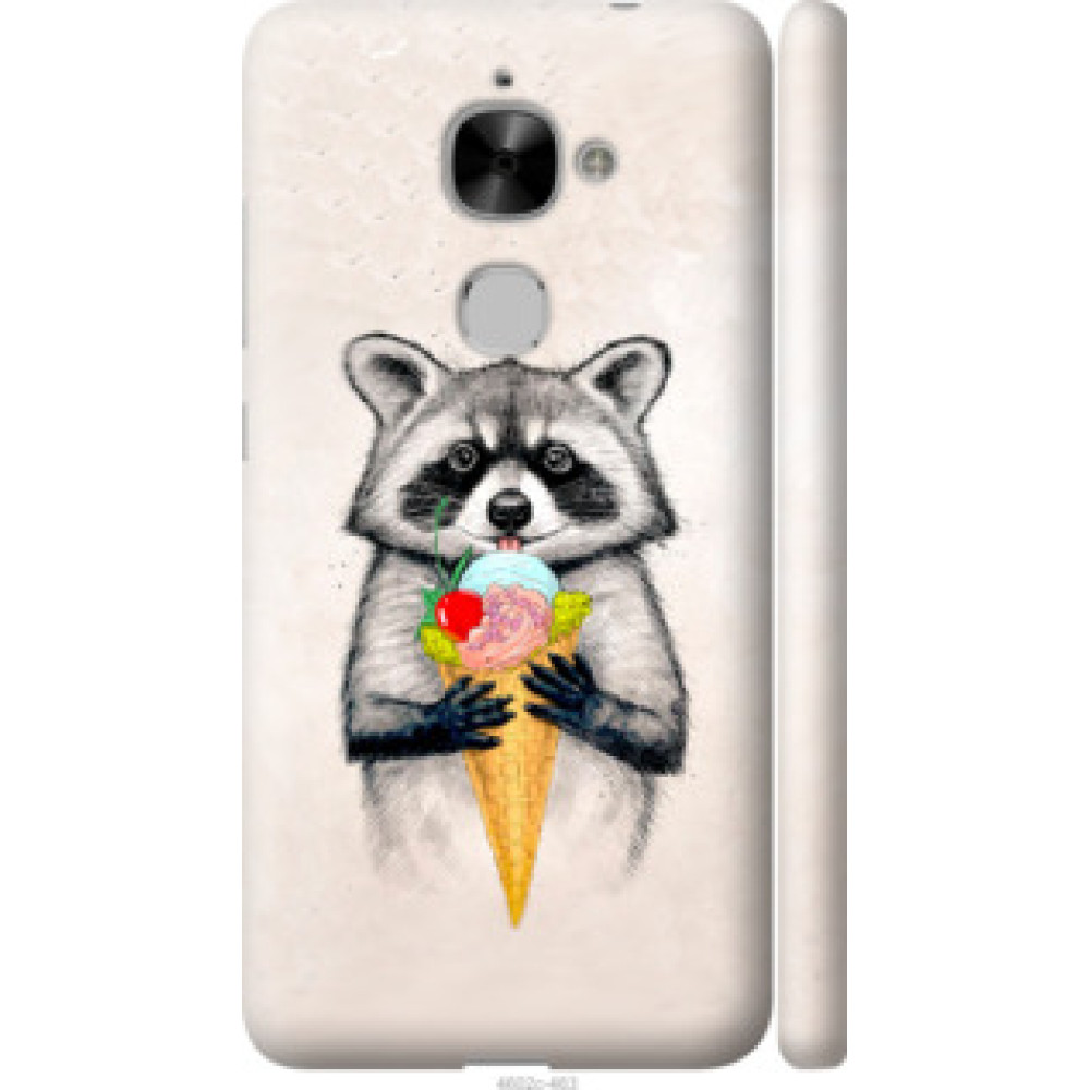 Чехол на LeTV LeEco Le 2 X620 Енотик с мороженым (4602c-463)