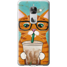 Чехол на LeTV LeEco Le Max 2 Зеленоглазый кот в очках (4054u-606)