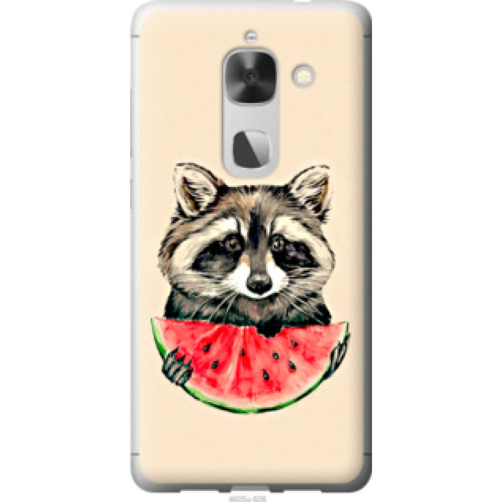 Чехол на LeTV LeEco Le Max 2 Енотик с арбузом (4605u-606)