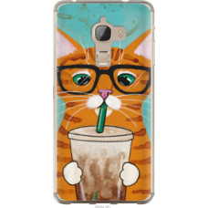 Чехол на LeTV Max X900 Зеленоглазый кот в очках (4054u-381)