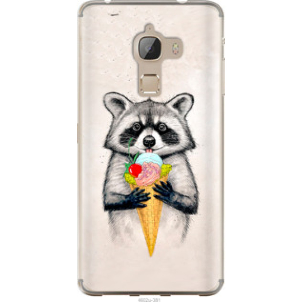 Чехол на LeTV Max X900 Енотик с мороженым (4602u-381)