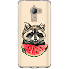 Чехол на LeTV Max X900 Енотик с арбузом (4605u-381)