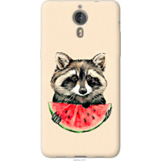 Чехол на LeTV One X600 Енотик с арбузом (4605u-315)