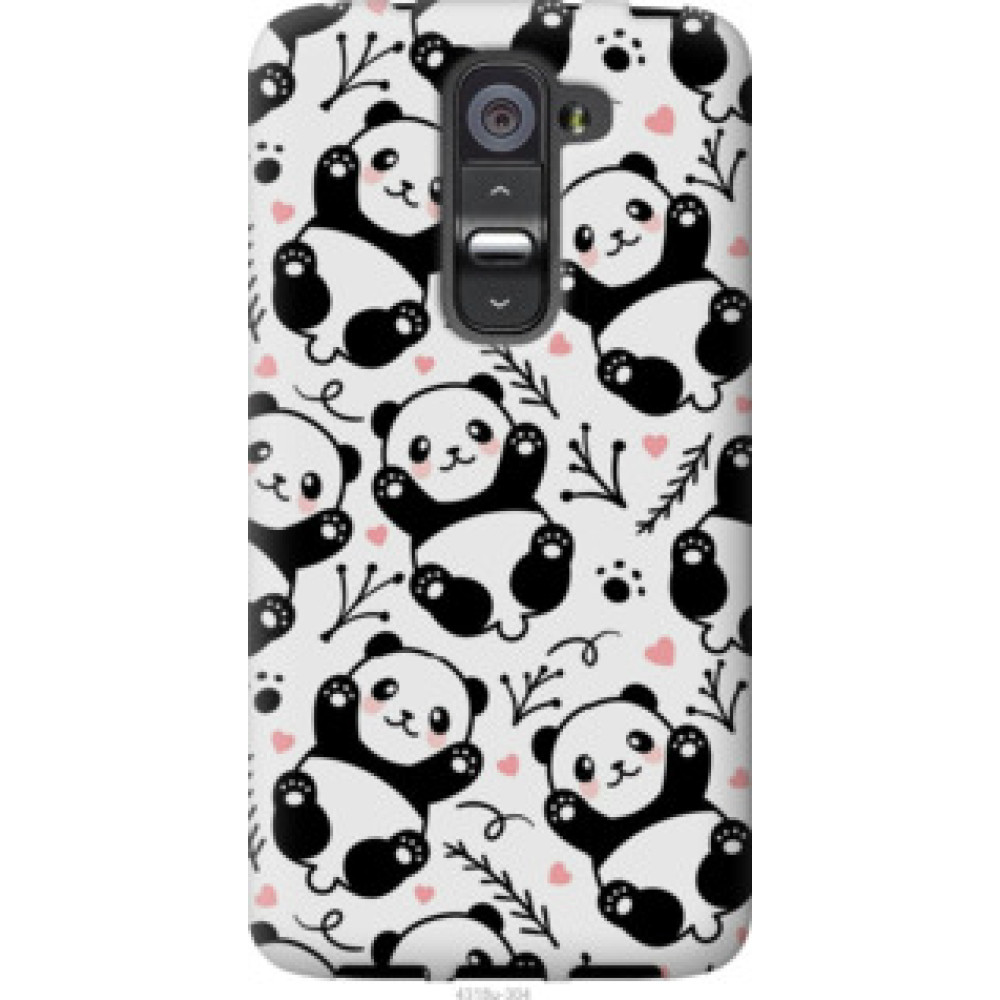 Чехол на LG G2 mini D618 Панды (4318u-304)