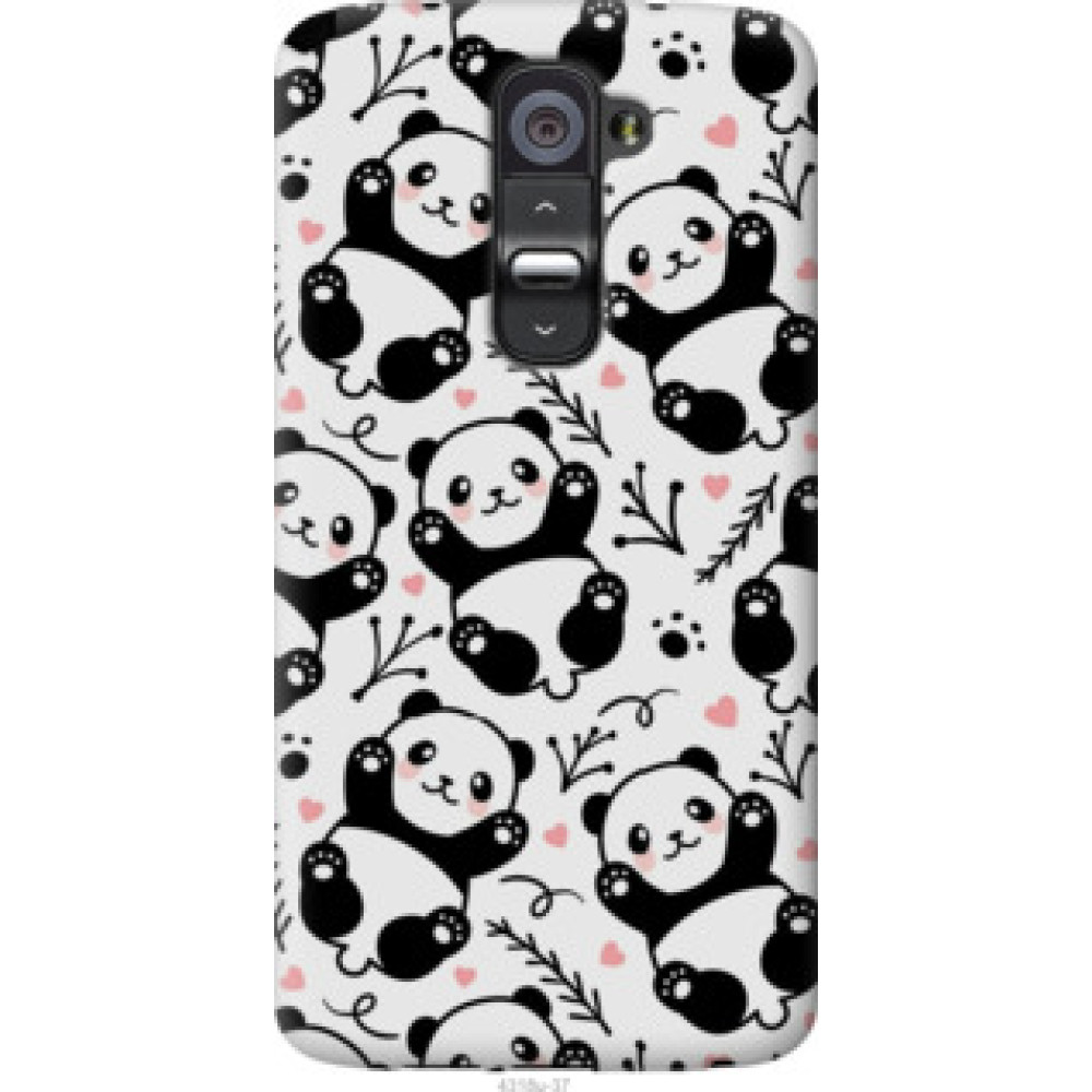 Чехол на LG G2 Панды (4318u-37)