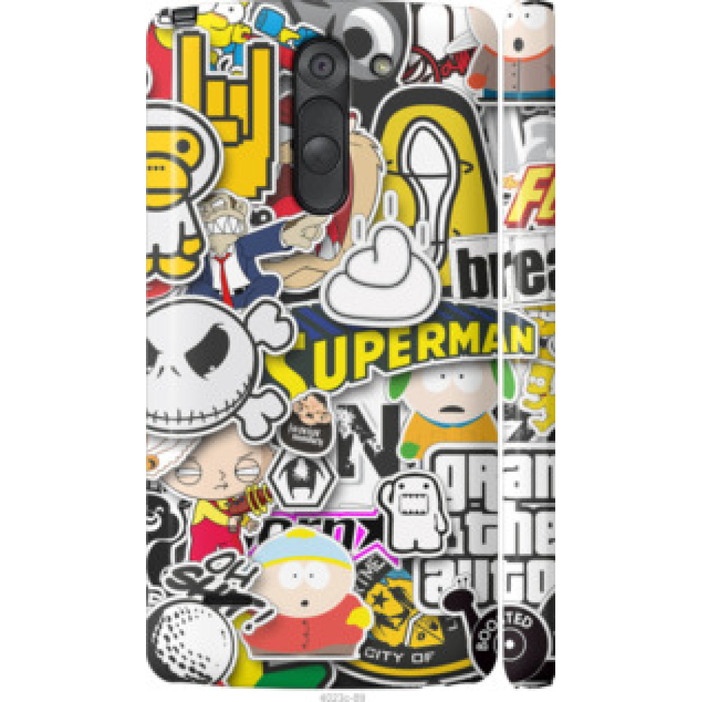 Чехол на LG G3 Stylus D690 Popular logos (4023c-89)