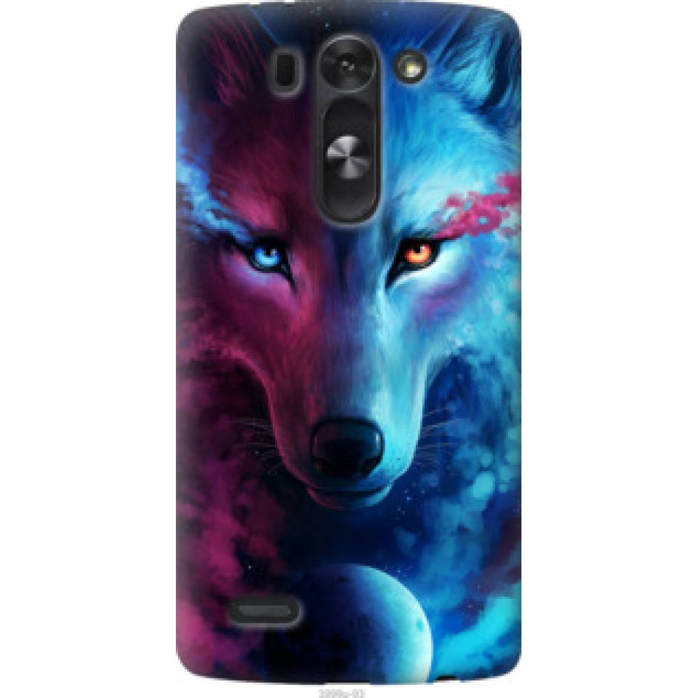 Чехол на LG G4 Stylus H540 Арт-волк (3999u-242)