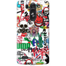 Чехол на LG G4 Stylus H540 Many different logos (4022u-242)