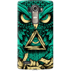 Чехол на LG G4 H815 Сова Арт-тату (3971u-118)
