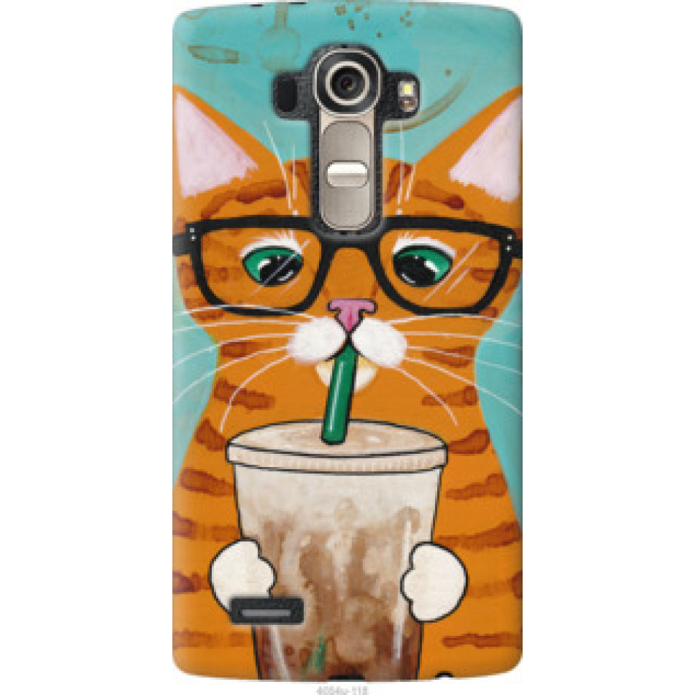 Чохол на LG G4 H815 Зеленоглазый кот в очках (4054u-118)