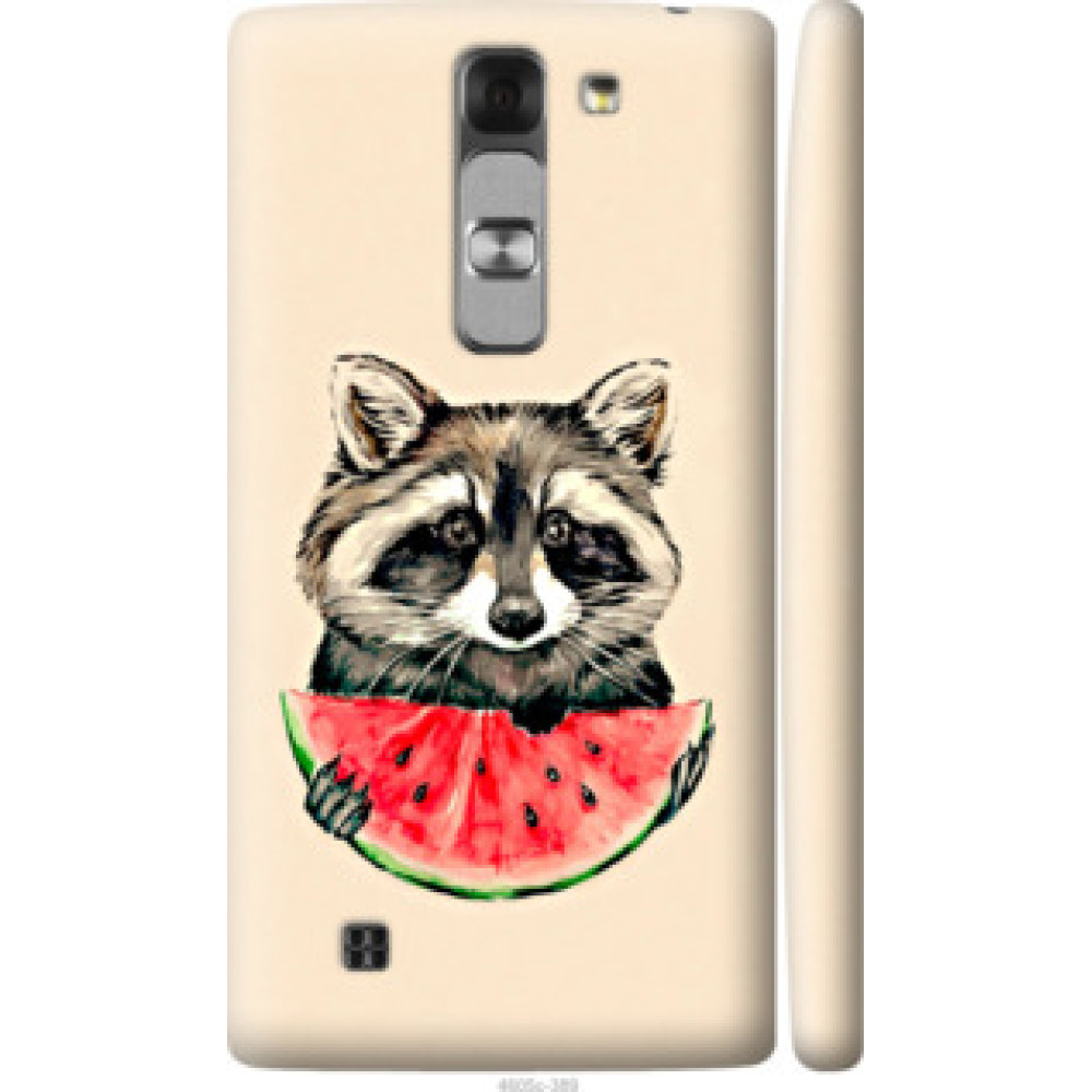 Чехол на LG G4c H522y Енотик с арбузом (4605c-389)