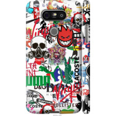 Чехол на LG G5 H860 Many different logos (4022c-348)