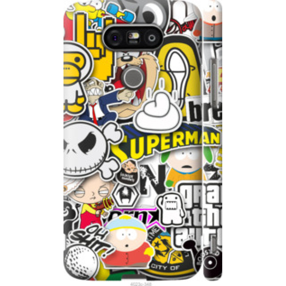 Чехол на LG G5 H860 Popular logos (4023c-348)