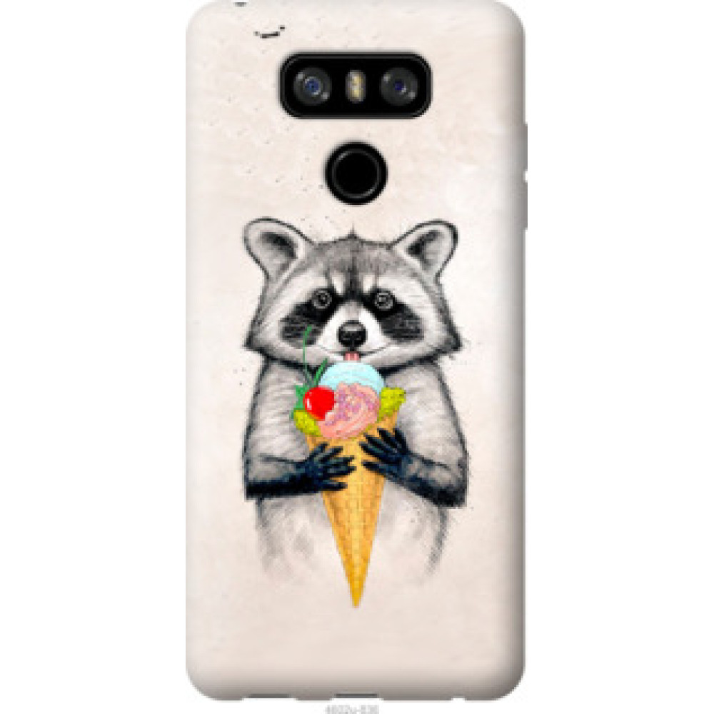 Чохол на LG G6 Енотик с мороженым (4602u-836)