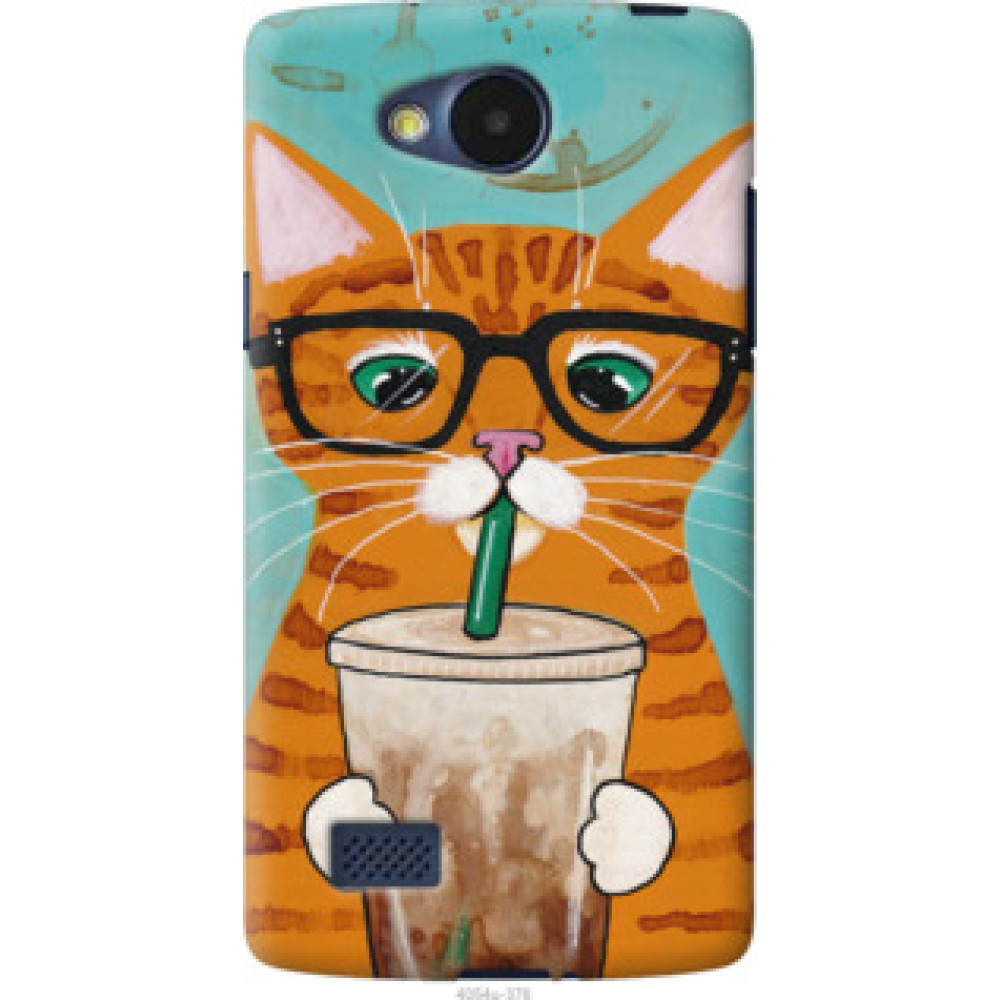 Чехол на LG Joy H220 Зеленоглазый кот в очках (4054u-376)