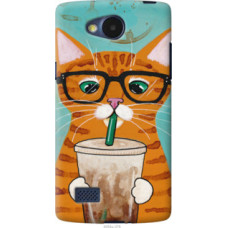 Чехол на LG Joy H220 Зеленоглазый кот в очках (4054u-376)