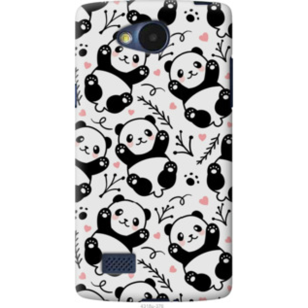 Чехол на LG Joy H220 Панды (4318u-376)