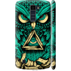 Чехол на LG K10 / K410 Сова Арт-тату (3971c-349)