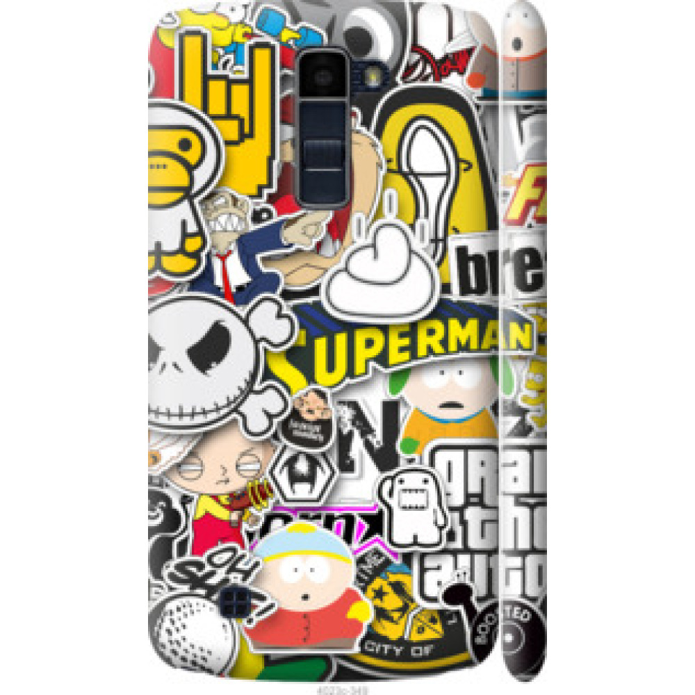 Чохол на LG K10 / K410 Popular logos (4023c-349)