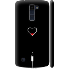 Чехол на LG K10 / K410 Подзарядка сердца (4274c-349)