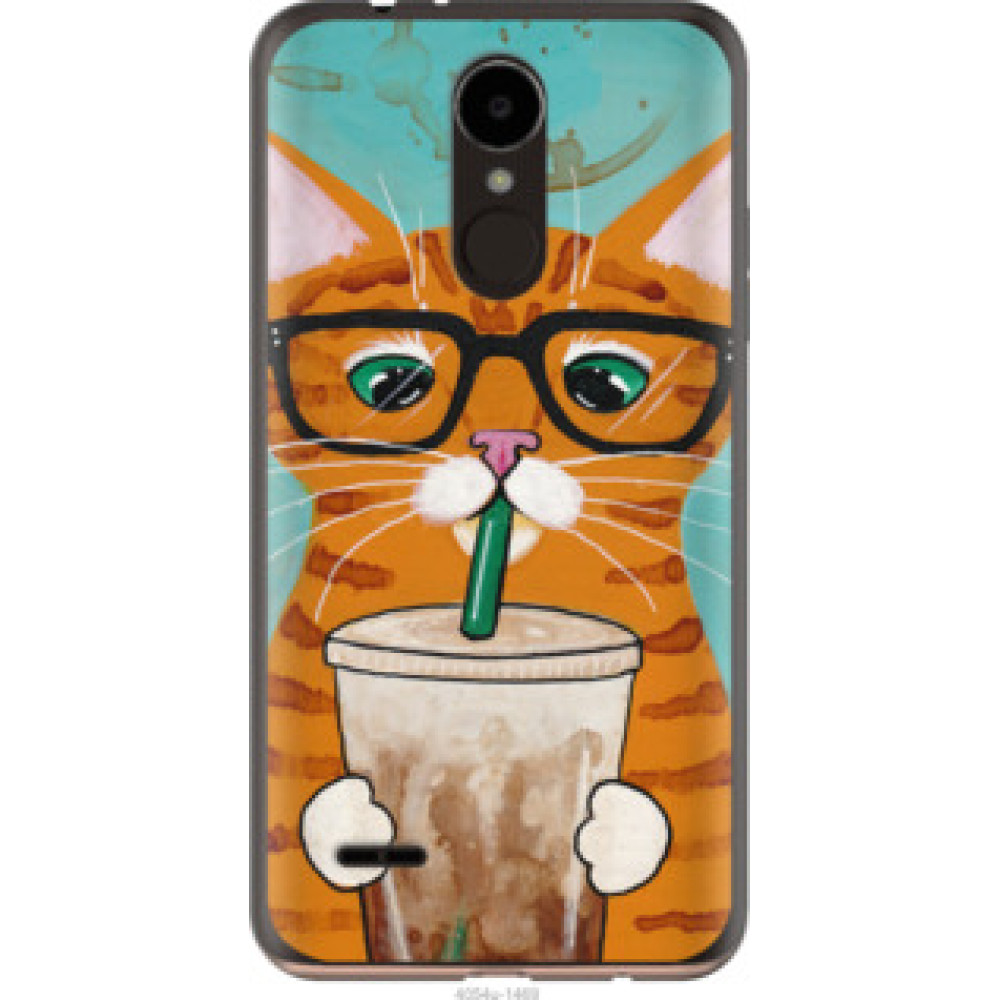 Чехол на LG K7 2017 X230 Зеленоглазый кот в очках (4054u-1469)