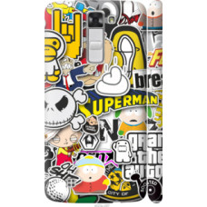 Чехол на LG K8 K350E Popular logos (4023c-297)