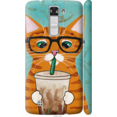 Чехол на LG K8 K350E Зеленоглазый кот в очках (4054c-297)