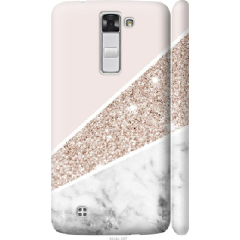 Чехол на LG K8 K350E Пастельный мрамор (4342c-297)