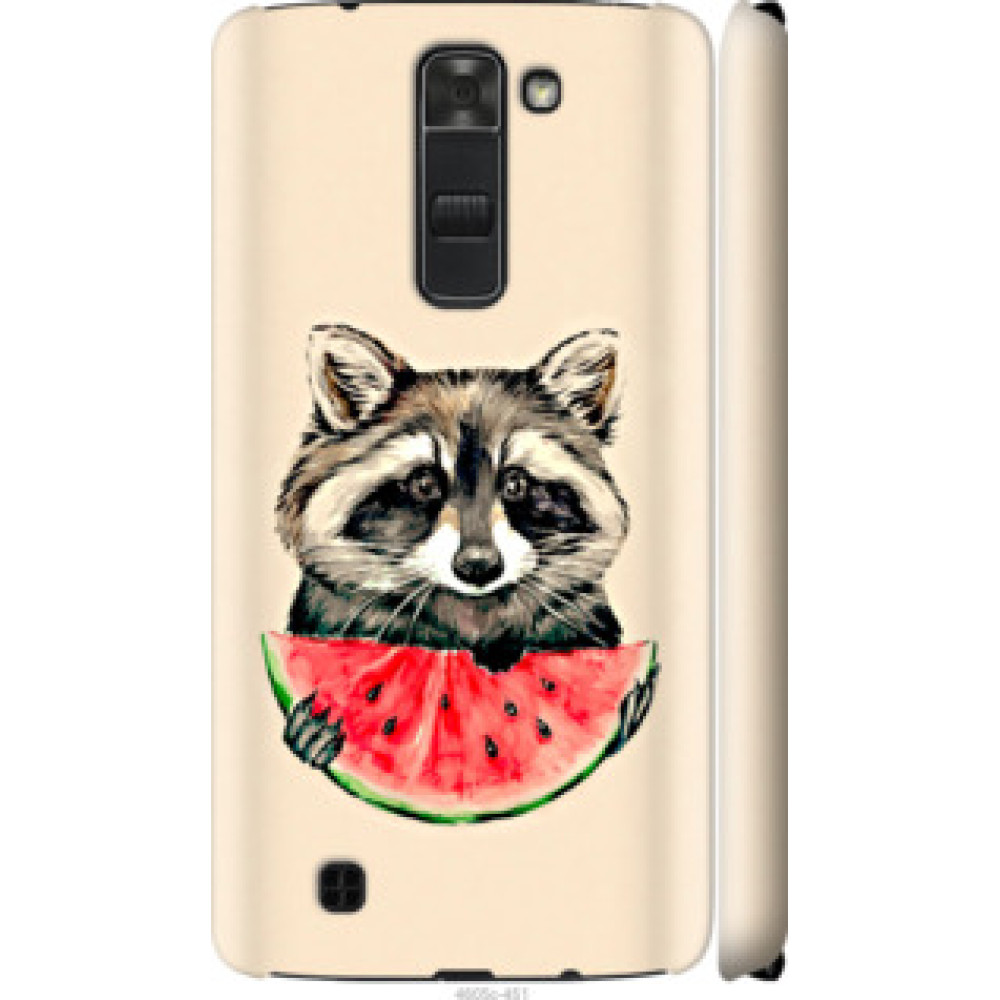 Чохол на LG K7 Енотик с арбузом (4605c-451)
