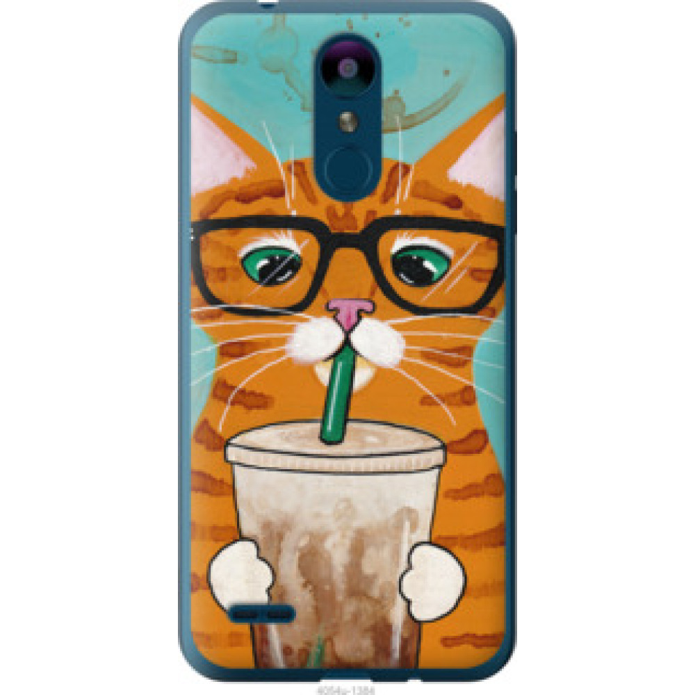 Чехол на LG K8 2018 Зеленоглазый кот в очках (4054u-1384)
