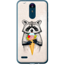 Чехол на LG K8 2018 Енотик с мороженым (4602u-1384)